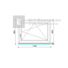 Königablak Veka 82 MD 3r üv BNY 120x90 cm jobb fehér ablak Königablak Veka 82 MD 3r üv BNY 120x90 cm jobb fehér ablak