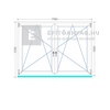 Königablak Veka 82 MD 3r üv BNY-BNY 180x135 cm fehér kétszárnyú tokosztott ablak