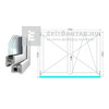 Königablak Veka 82 MD 3r üv NY-BNY 180x135 cm jobb fehér kétszárnyú váltószárnyas ablak Königablak Veka 82 MD 3r üv NY-BNY 180x135 cm jobb fehér kétszárnyú váltószárnyas ablak