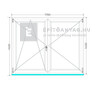 Königablak Veka 82 MD 3r üv NY-BNY 180x145 cm bal fehér kétszárnyú váltószárnyas ablak Königablak Veka 82 MD 3r üv NY-BNY 180x145 cm bal fehér kétszárnyú váltószárnyas ablak