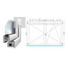 Königablak Veka 82 MD 3r üv NY-BNY 210x145 cm jobb fehér kétszárnyú váltószárnyas ablak Königablak Veka 82 MD 3r üv NY-BNY 210x145 cm jobb fehér kétszárnyú váltószárnyas ablak