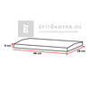 Leier Modus fedlap törtfehér 46x28x6 cm Leier Modus fedlap törtfehér 46x28x6 cm