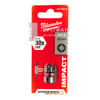 Milwaukee Shockwave bit PZ2 25mm-2db Milwaukee Shockwave bit PZ2 25mm-2db