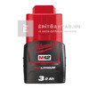 Milwaukee M12B3 Redlithium-ion akkumulátor 12 v, 3,0 AH Milwaukee M12B3 Redlithium-ion akkumulátor 12 v, 3,0 AH