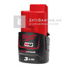 Milwaukee M12B3 Redlithium-ion akkumulátor 12 v, 3,0 AH Milwaukee M12B3 Redlithium-ion akkumulátor 12 v, 3,0 AH