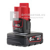 Milwaukee M12B6 redlithium-ion akkumulátor 12 V, 6,0 AH Milwaukee M12B6 redlithium-ion akkumulátor 12 V, 6,0 AH