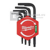 Milwaukee Torx L-alakú kompakt kulcs készlet T10-T50, 9 részes Milwaukee Torx L-alakú kompakt kulcs készlet T10-T50, 9 részes
