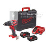 Milwaukee M18CBLPD-202C kompakt ütvefúró-csavarozó Milwaukee M18CBLPD-202C kompakt ütvefúró-csavarozó