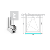 EkoSun 70 CL 2r üv BNY 120x150 cm jobb fehér egyszárnyú ablak EkoSun 70 CL 2r üv BNY 120x150 cm jobb fehér egyszárnyú ablak