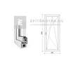 EkoSun 70 CL 2r üv BNY 90x210 cm jobb fehér egyszárnyú erkélyajtó EkoSun 70 CL 2r üv BNY 90x210 cm jobb fehér egyszárnyú erkélyajtó