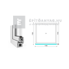 EkoSun 70 CL 2r üv Fix 120x120 cm fehér fix ablak EkoSun 70 CL 2r üv Fix 120x120 cm fehér fix ablak