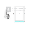 EkoSun 70 CL 2r üv Fix 90x150 cm fehér fix ablak EkoSun 70 CL 2r üv Fix 90x150 cm fehér fix ablak