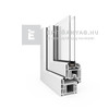 EkoSun 70 C 2r  üv  NY-BNY 150x120 cm bal fehér kétszárnyú váltószárnyas ablak