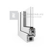 EkoSun 70 C 2r üv NY-BNY 150x120 cm jobb fehér kétszárnyú váltószárnyas ablak EkoSun 70 C 2r üv NY-BNY 150x120 cm jobb fehér kétszárnyú váltószárnyas ablak