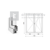EkoSun 70 CL 2r üv NY-BNY 180x210 cm jobb fehér kétszárnyú váltószárnyas erkélyajtó EkoSun 70 CL 2r üv NY-BNY 180x210 cm jobb fehér kétszárnyú váltószárnyas erkélyajtó