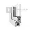 EkoSun 70 C 3r üv BNY 90x210 cm bal fehér egyszárnyú erkélyajtó EkoSun 70 C 3r üv BNY 90x210 cm bal fehér egyszárnyú erkélyajtó