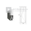 EkoSun 70 CL 3r üv BNY 90x240 cm jobb kívül antracit, belül fehér egyszárnyú erkélyajtó EkoSun 70 CL 3r üv BNY 90x240 cm jobb kívül antracit, belül fehér egyszárnyú erkélyajtó