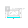 EkoSun 70 CL 3r üv BNY 90x60 cm jobb kívül antracit, belül fehér egyszárnyú ablak EkoSun 70 CL 3r üv BNY 90x60 cm jobb kívül antracit, belül fehér egyszárnyú ablak