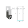 EkoSun 70 CL 3r üv Fix 60x150 cm kívül antracit, belül fehér fix ablak EkoSun 70 CL 3r üv Fix 60x150 cm kívül antracit, belül fehér fix ablak