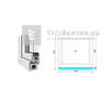 EkoSun 70 CL 3r üv Fix 60x60 cm fehér fix ablak EkoSun 70 CL 3r üv Fix 60x60 cm fehér fix ablak
