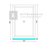 EkoSun 70 CL 3r üv Fix 60x90 cm kívül antracit, belül fehér fix ablak EkoSun 70 CL 3r üv Fix 60x90 cm kívül antracit, belül fehér fix ablak