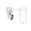 EkoSun 70 CL 3r üv Fix 90x240 cm fehér fix ablak EkoSun 70 CL 3r üv Fix 90x240 cm fehér fix ablak