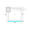 EkoSun 70 C 3r üv Fix 90x90 cm fehér fix ablak EkoSun 70 C 3r üv Fix 90x90 cm fehér fix ablak