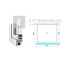 EkoSun 70 CL 3r üv Fix 90x90 cm fehér fix ablak EkoSun 70 CL 3r üv Fix 90x90 cm fehér fix ablak