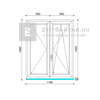 EkoSun 70 C 3r üv NY-BNY 120x150 cm jobb fehér kétszárnyú váltószárnyas ablak EkoSun 70 C 3r üv NY-BNY 120x150 cm jobb fehér kétszárnyú váltószárnyas ablak