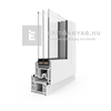 EkoSun 70 CL 3r üv NY-BNY 150x150 cm jobb kívül antracit, belül fehér kétsz. váltószárnyas ablak