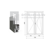 EkoSun 70 CL 3r üv NY-BNY 150x210cm jobb kívül antracit, belül fehér kétsz. váltósz. erkélyajtó EkoSun 70 CL 3r üv NY-BNY 150x210cm jobb kívül antracit, belül fehér kétsz. váltósz. erkélyajtó