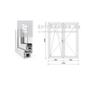 EkoSun 70 CL 3r üv NY-BNY 180x210 cm bal fehér kétszárnyú váltószárnyas erkélyajtó EkoSun 70 CL 3r üv NY-BNY 180x210 cm bal fehér kétszárnyú váltószárnyas erkélyajtó