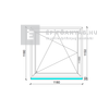 GreenEvolution 76 B 3r üv BNY 120x120 cm bal kívül antracit, belül fehér egyszárnyú ablak GreenEvolution 76 B 3r üv BNY 120x120 cm bal kívül antracit, belül fehér egyszárnyú ablak