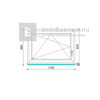 GreenEvolution 76 3D 3r üv BNY 120x90 cm bal fehér egyszárnyú ablak GreenEvolution 76 3D 3r üv BNY 120x90 cm bal fehér egyszárnyú ablak