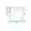 GreenEvolution 76 B 3r üv BNY 150x150 cm jobb kívül antracit, belül fehér egyszárnyú ablak GreenEvolution 76 B 3r üv BNY 150x150 cm jobb kívül antracit, belül fehér egyszárnyú ablak