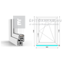 GreenEvolution 76 B 3r üv BNY 90x120 cm jobb fehér egyszárnyú ablak GreenEvolution 76 B 3r üv BNY 90x120 cm jobb fehér egyszárnyú ablak