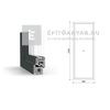 GreenEvolution 76 B 3r üv Fix 90x240 cm kívül antracit, belül fehér fix ablak GreenEvolution 76 B 3r üv Fix 90x240 cm kívül antracit, belül fehér fix ablak