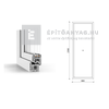 GreenEvolution 76 B 3r üv Fix 90x240 cm fehér fix ablak GreenEvolution 76 B 3r üv Fix 90x240 cm fehér fix ablak