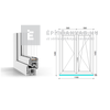 GreenEvolution 76 B 3r üv NY-BNY 120x150 cm jobb fehér kétszárnyú váltószárnyas ablak GreenEvolution 76 B 3r üv NY-BNY 120x150 cm jobb fehér kétszárnyú váltószárnyas ablak