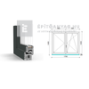 GreenEvolution 76 B 3r üv NY-BNY 180x150cm jobb kívül antracit belül fehér kétsz. váltósz. ablak GreenEvolution 76 B 3r üv NY-BNY 180x150cm jobb kívül antracit belül fehér kétsz. váltósz. ablak