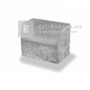 Semmelrock kiemelt útszegély kopóréteggel szürke 15x25x25 cm Semmelrock kiemelt útszegély kopóréteggel szürke 15x25x25 cm