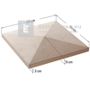 Star Stone Róma oszlop fedkő 45x45x6 cm smoke Star Stone Róma oszlop fedkő 45x45x6 cm smoke