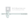 LMX dűbel fém beütőszöggel fehér 22 cm LMX dűbel fém beütőszöggel fehér 22 cm