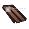 Tondach Twist szegőcserép bal FusionProtect barna Tondach Twist szegőcserép bal FusionProtect barna
