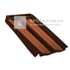 Tondach Twist szegőcserép bal FusionProtect rézbarna Tondach Twist szegőcserép bal FusionProtect rézbarna
