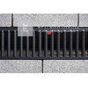 Aco Self horganyzott acél bordás rács, porszórt antracit 1 m Aco Self horganyzott acél bordás rács, porszórt antracit 1 m