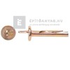Masterplast acél beütőék 6x40 mm Masterplast acél beütőék 6x40 mm
