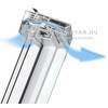 Fakro PTP-V U3 Billenő PVC tetőablak, 2 rétegű üveggel, fehér, méret: 07, 78x140 cm Fakro PTP-V U3 Billenő PVC tetőablak, 2 rétegű üveggel, fehér, méret: 07, 78x140 cm