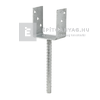 Vormann oszloptalp betehető 101x60x100 mm Vormann oszloptalp betehető 101x60x100 mm