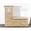 Leier Architektúra Kerítéskő sarokelem bézs 40x20x20 cm Leier Architektúra Kerítéskő sarokelem bézs 40x20x20 cm